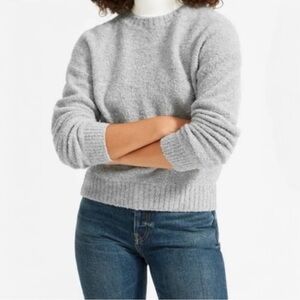 Everlane the Teddy boucle crew neck sweater in Heather gray S
